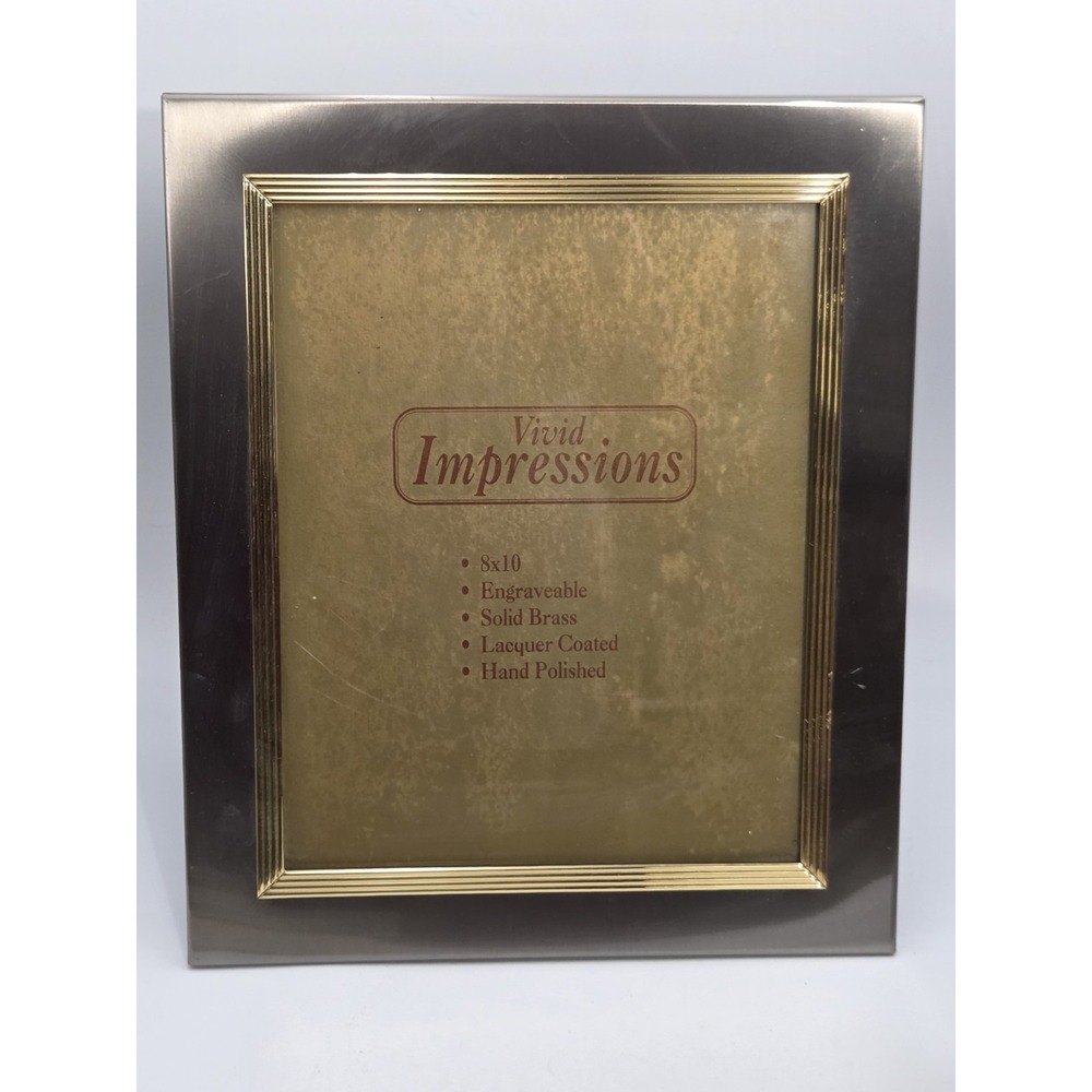 Lot of 4 Vintage Picture Frames Hinge Free Standing Gold Tone Metal MCM Embossed - Picture 5 of 8